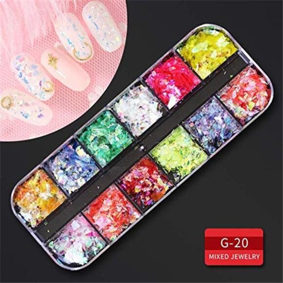 9 boxes Nail Rhinestones,Nail Gems Nail Diamonds,Nail Art Studs Nail Crystals - Picture 6 of 8